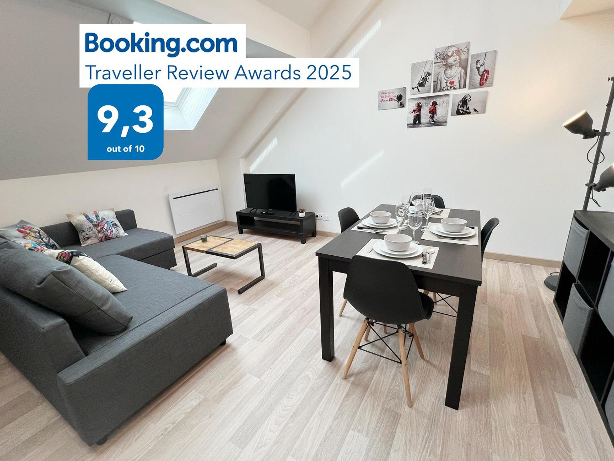 Coeur Des Moissons, Centre Ville Avec Parking Prive 랭스 외부 사진